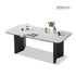 Charcoal Solid Oak Dining Table with Ceramic Top