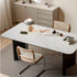 Charcoal Solid Oak Dining Table with Ceramic Top