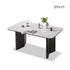 Charcoal Solid Oak Dining Table with Ceramic Top