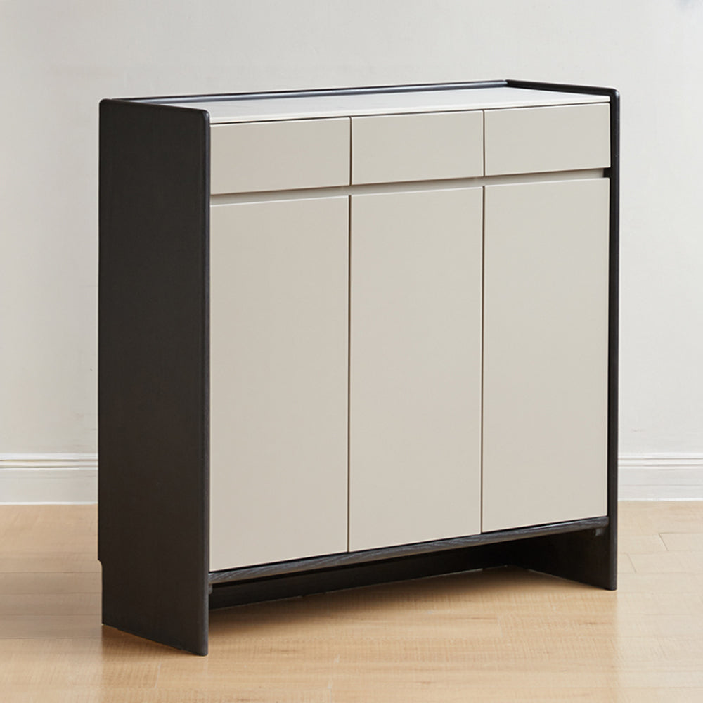 Charcoal Solid Oak Shoe Cabinet