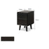 Charcoal Solid Rubber Wood Bedside Table