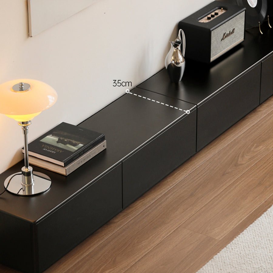 Charcoal Solid Rubber Wood Entertainment Unit | Oak Furniture Store