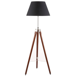 Classic Tripod Floor Lamp With Black Shade RTK1219 - Oak Furniture Store