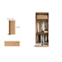 Clovis 90 cm natural solid oak wardrobe dimension and internal storage guide