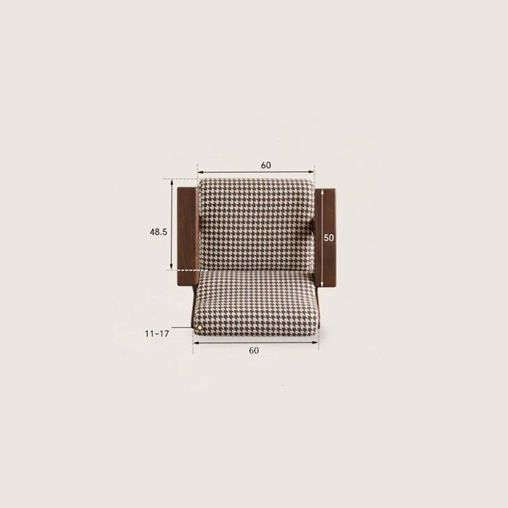 Colorado Houndstooth Fabric Leisure Armchair - Oak Furniture Store