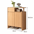 Conroe Natural Solid Oak Shoe Cabinet