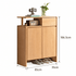 Conroe Natural Solid Oak Shoe Cabinet