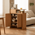 Conroe Natural Solid Oak Shoe Cabinet
