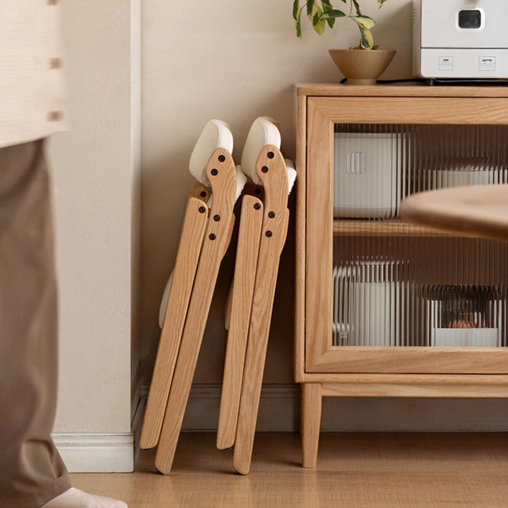 Coreses Natural Solid Oak Folding Chair