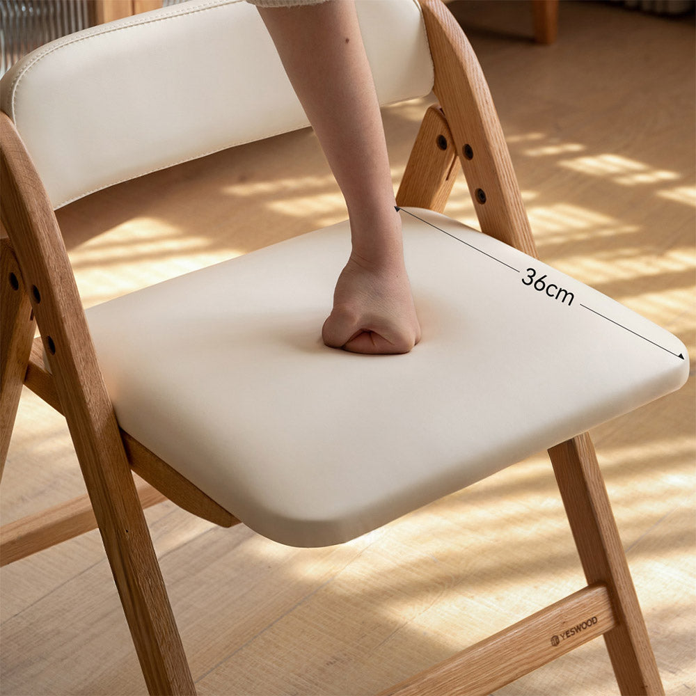 Coreses Natural Solid Oak Folding Chair