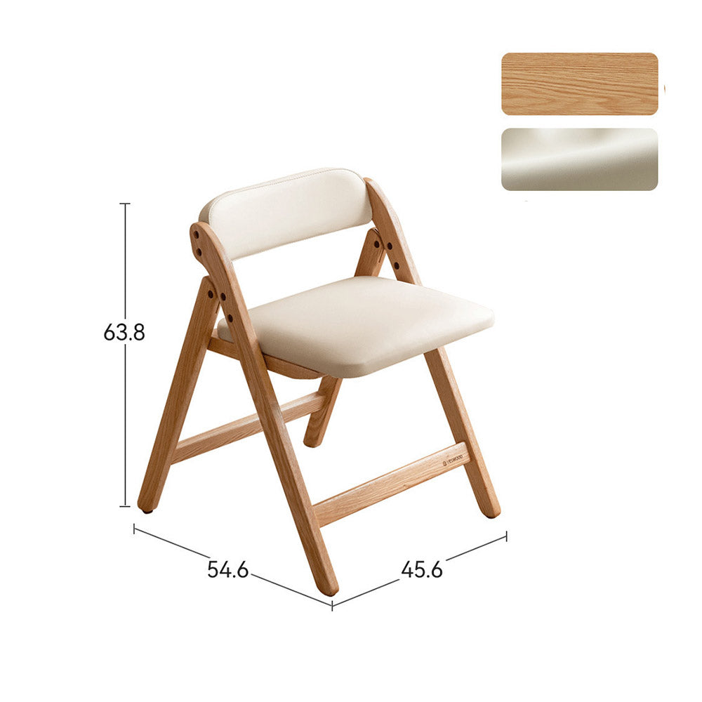 Coreses Natural Solid Oak Folding Chair