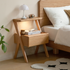 Cozar Natural Solid Oak Bedside Table