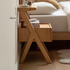 Cozar Natural Solid Oak Bedside Table