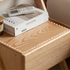 Cozar Natural Solid Oak Bedside Table
