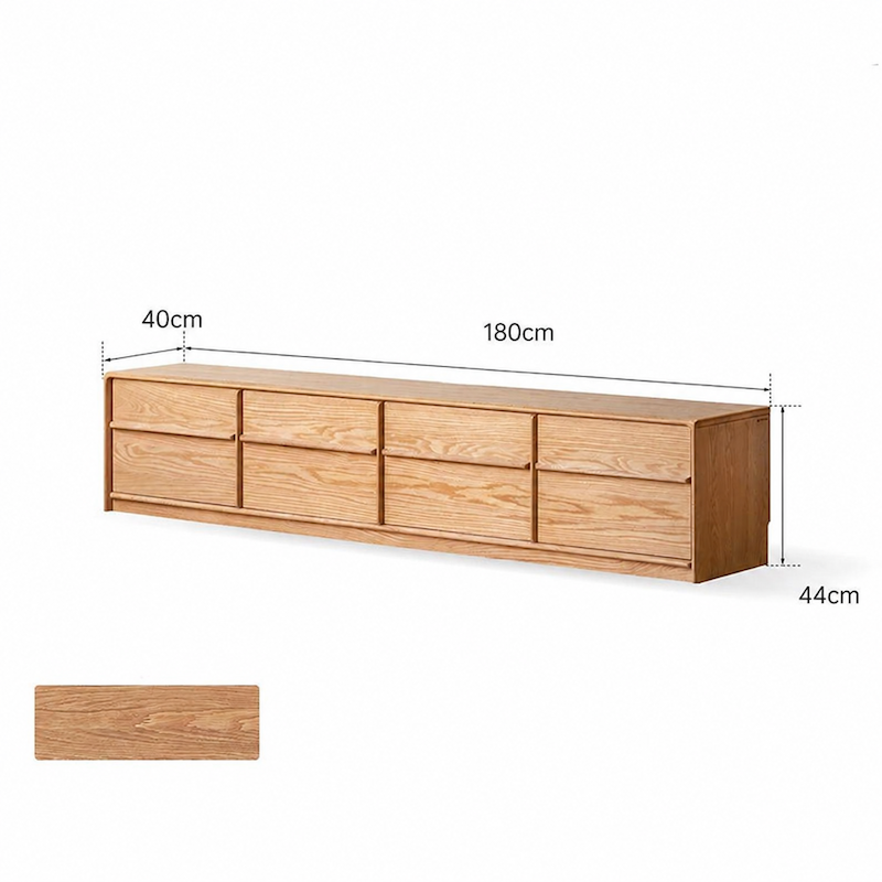 Crawley Solid Oak Floor Standing Entertainment Unit