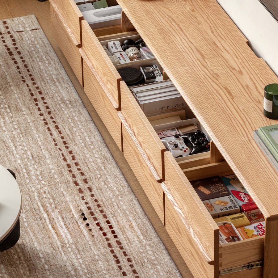 Crawley Solid Oak Floor Standing Entertainment Unit | Oak Furniture Store