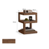 Crystal Natural Solid Hardwood Side Table
