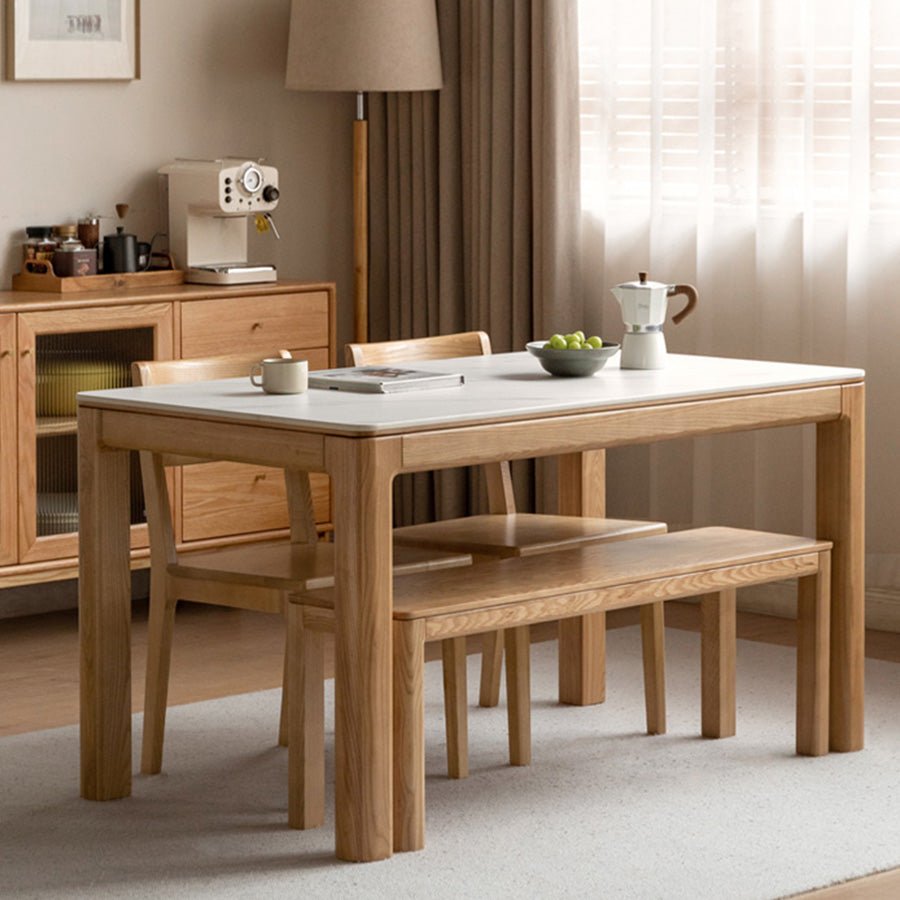 Cuba Natural Solid Ash Dining Bench | Oak Furniture Store