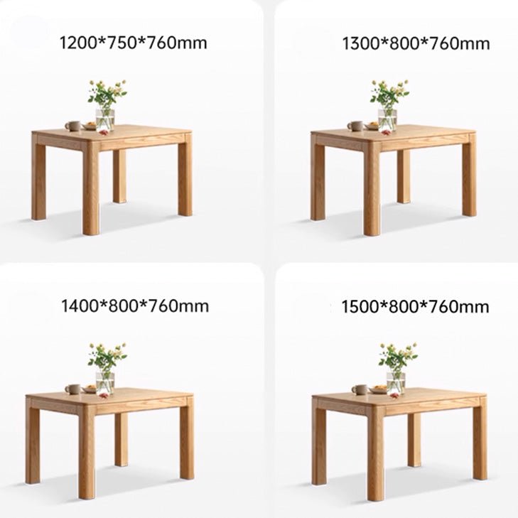 Cuba Natural Solid Ash Dining Table - Oak Furniture Store