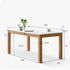 Cuba Natural Solid Ash Dining Table with Ceramic Top