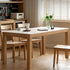 Cuba Natural Solid Ash Dining Table with Ceramic Top
