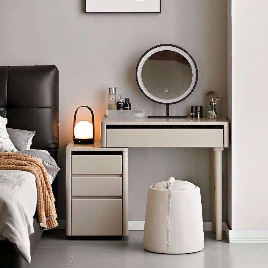 Daejeon Solid Tulip Poplar Extending Dressing Table | Oak Furniture Store