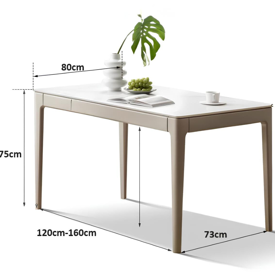 Daejeon Tulip Poplar Painted Dining Table