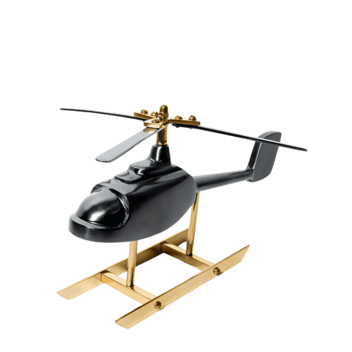 Decorative Helicopter Black LATK63009