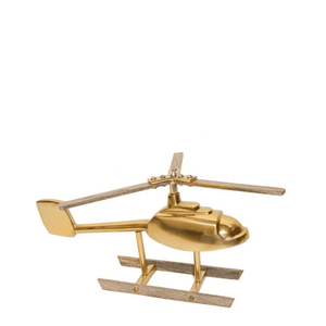 Decorative Helicopter Gold LATK63016 - Oak Furniture Store