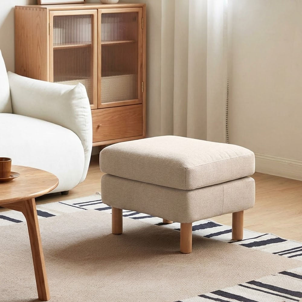 Delia Fabric Ottoman