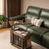 Derry Natural Solid Walnut Movable Side Table