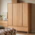 Dorno Solid Oak Wardrobe with Bottom Drawer - Oak Furniture Store
