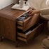Dover Natural Solid Walnut Bedside Table | Oak Furniture Store
