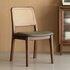 Natural walnut dining chair with leather pad for NZ and AU dining spaces