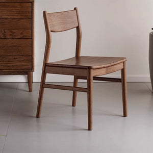 Elze Natural Solid Walnut Dining Chair - Oak Furniture Store