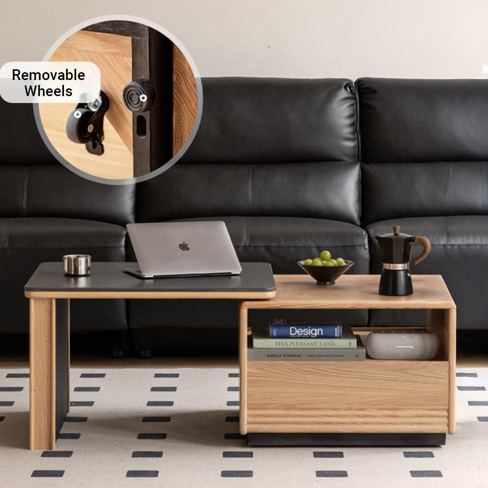 Empoli Natural Solid Ash Coffee Table Set