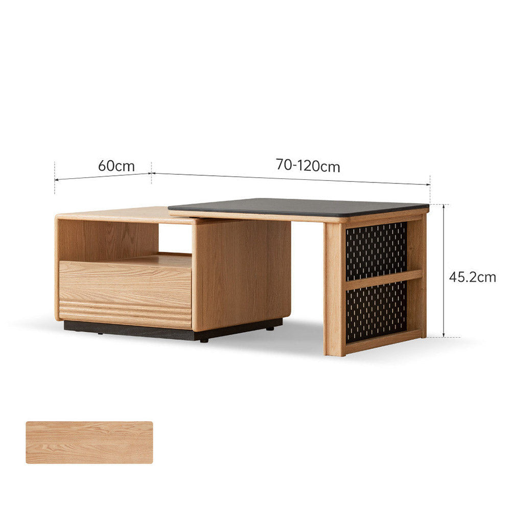 Empoli Natural Solid Ash Coffee Table Set