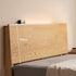 Endrinal Natural Solid Oak Bed Frame with Adjustable Headboard