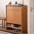 Enna Natural Solid Cherry Shoe Cabinet