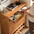 Enna Natural Solid Cherry Shoe Cabinet