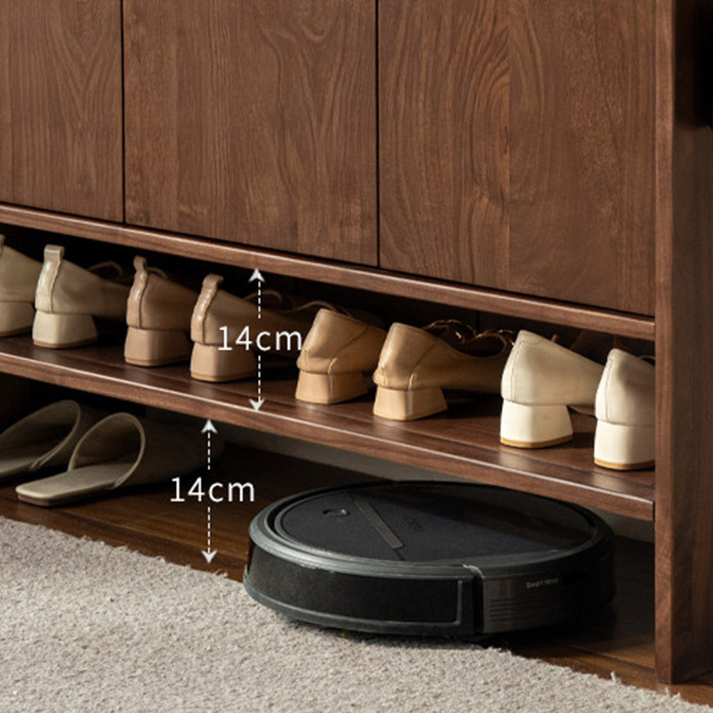 Enna Natural Solid Walnut Shoe Cabinet