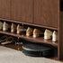 Enna Natural Solid Walnut Shoe Cabinet