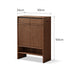Enna Natural Solid Walnut Shoe Cabinet