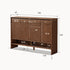 Enna Natural Solid Walnut Shoe Cabinet