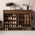 Enna Natural Solid Walnut Shoe Cabinet