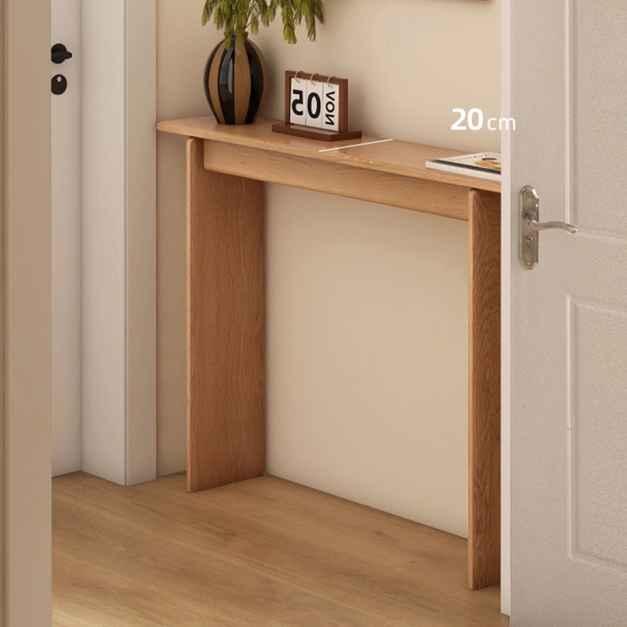 Ensta Solid Oak Console Table | Oak Furniture Store