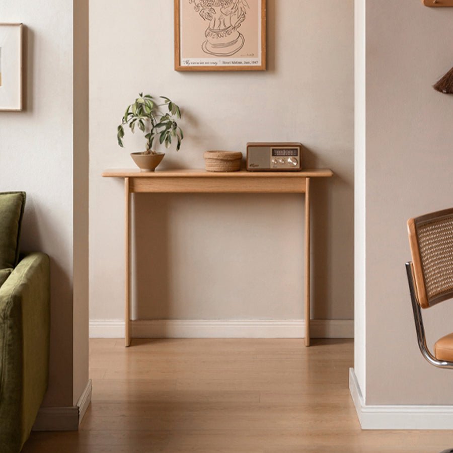 Ensta Solid Oak Console Table | Oak Furniture Store