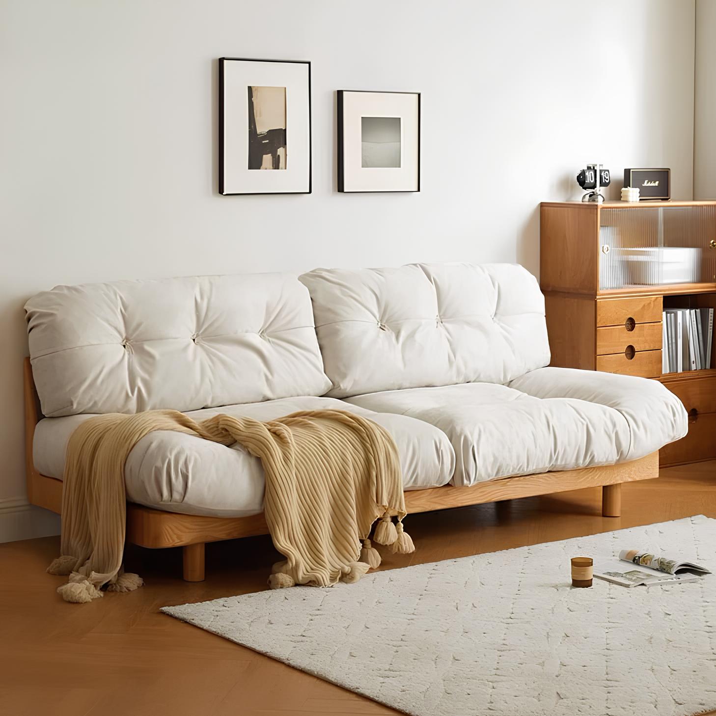 Essen Natural Solid Oak Sofa - Oak Furniture Store