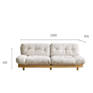 Essen Natural Solid Oak Sofa - Oak Furniture Store & Sofas