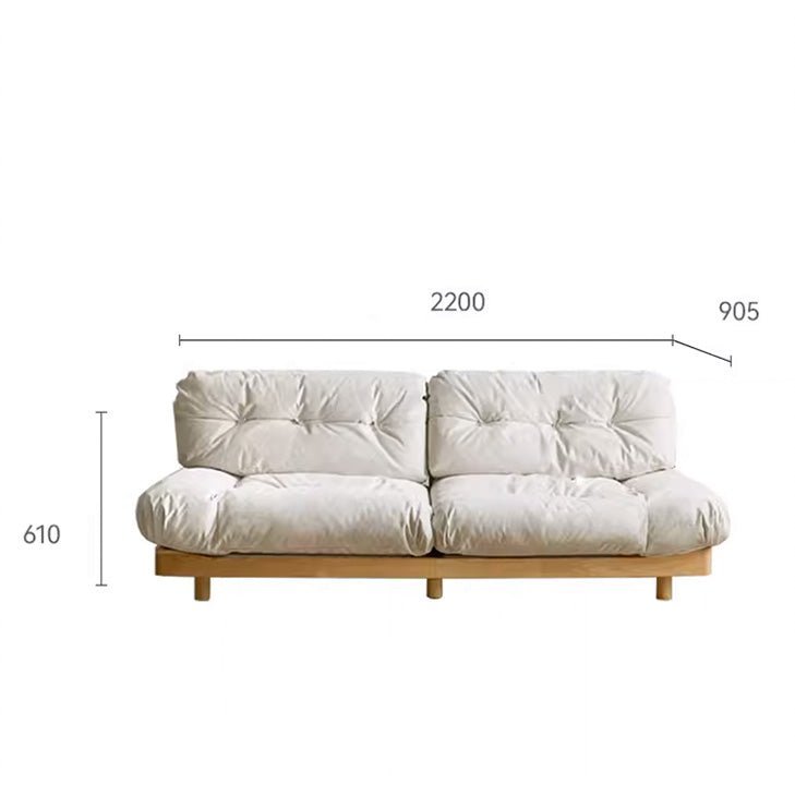 Essen Natural Solid Oak Sofa - Oak Furniture Store